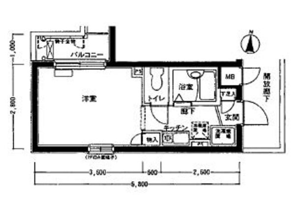 メインステージ中野坂上の物件間取画像